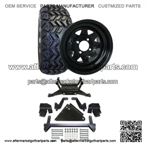 Yamaha DRIVE Golf Cart All Terrain Tire/Wheel & 6" Lift Kit Bundle