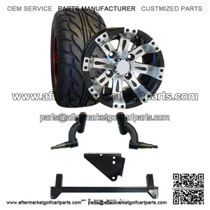 Yamaha DRIVE/DRIVE2 Electric Golf Cart Street Tire/Wheel & 3" Lift Kit Bundle