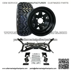 Club Car DS Golf Cart All Terrain Tire/Wheel & 6" HD Lift Kit Bundle (03-09, 09+ w/ Modification)
