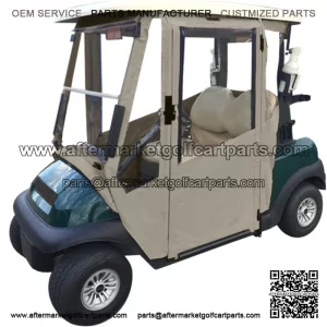 Precedent Enclosure / Golf Cart Cover - DoorWorks Hinged Hard Door (Sunbrella Material)