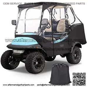Golf Cart 4 Passenger Driving Enclosure Cover for Club Car Precedent, All Weather Waterproof Windproof