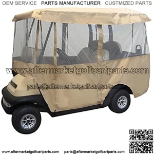 Deluxe 4 Sided 88" Top Golf Cart Driveable Enclosure
