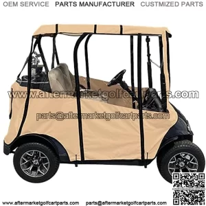 Premium Golf Cart Cover Portable & Drivable 4-Sided Black Golf Cart Cover EZGO RXV, TXT, EZGO Golf Cart Cover (60L X 44W)