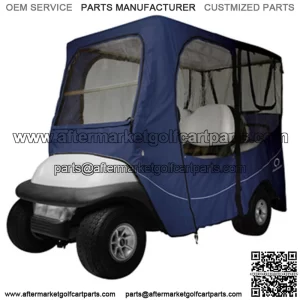 Classic Accessories Deluxe Navy 4-Passenger Golf Cart Enclosure (Universal Fit)