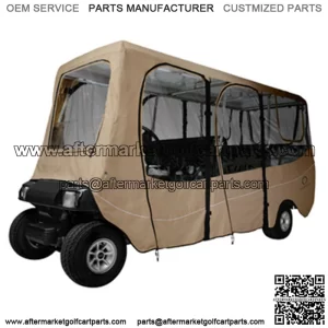 Classic Accessories Deluxe Khaki 6-Passenger Enclosure (Universal Fit)
