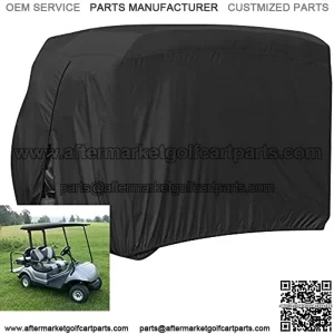 Golf Cart Covers, Waterproof 2/4 Outdoor Golf Cart Cover for EZ GO Club Car Yamaha Golf Carts, Sunproof Dustproof Club Car Cover Golf Cart Seat Covers