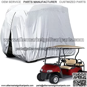 Himal 4 Passenger 400D Waterproof Sunproof Golf Cart Cover roof 80" L, fits EZ GO, Club Car and Yamaha, Dustproof and Durable