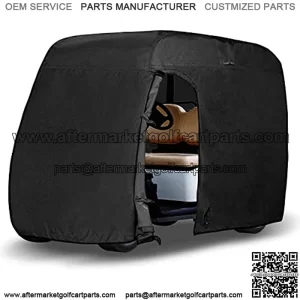 Golf Cart Cover - 4 Passenger 600D Waterproof Sunproof Club Car Golf Cart Accessories Roof 80" L,for EZ GO,Club Car and Yamaha,Dustproof and Durable