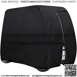 Golf Cart Cover Waterproof Outdoor 4 Passenger Golf Cart Covers for EZGO EZ GO TXT RXV Club Car Precedent Onward Onward DS Star Car Yamaha G14-G19 Drive Carts Sunproof Dustproof 4 Seat Cover