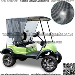 2 Passenger Golf Cart Sun Shade Cover for Yamaha G29, Foldable Sun Shade Screen Blocks Heat and Sun Keeps Your Cart Cool in The Hot Summer- Black