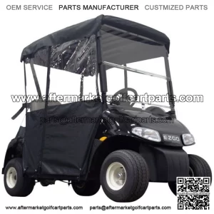 EZGO RXV 2 Passenger Black Enclosure, OEM E-Z-GO RXV Golf Cart Enclosure PF11352