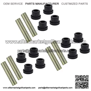 Front and Rear Leaf Bushing and Sleeve Kit Front Upper A Arm Suspension for Club Car DS Gas/Electric Golf Cart Set of 3