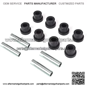 Golf Cart Rear Leaf Spring Bushing Kit for TXT/Medalist 1994-up, Club Car 1992-up, 8 Bushings 4 Metal Spacers