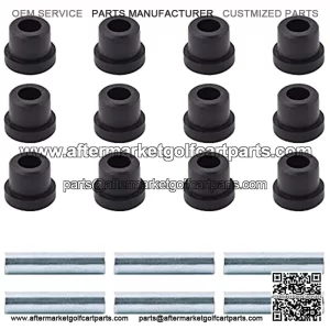 Spring Bushing Kit for Golf Cart G&E 1981-up and TXT 1994-up,Front & Rear/Shackle,1012303 1015583