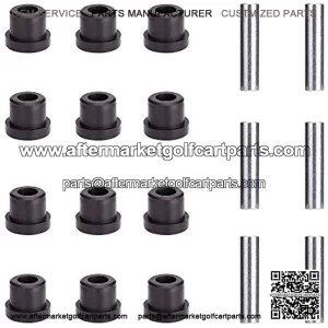 Golf Cart Rear Leaf Spring Bushing Kit for TXT/Medalist 1994-up, 1992-up, 12 Bushings 6 Metal Spacers