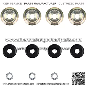 Golf Cart Shock Absorber Bushing Kit 2 PCS for Club Car G&E DS Precedent 1982-Up TXT 1989-Up 1011415