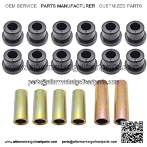 #1016346#1016349#1016350 Bushing & Sleeve Kit for Club Car DS Golf Cart Front/Rear Leaf Spring and Front Upper A Arm Suspension Replacement