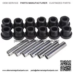 Golf Cart Bushing and Sleeve Kits for Club Car DS (1981-Up) and E-Z GO (1994-up) and TXT/Medalist 1994-up,Front or Rear Leaf Spring Bushing with Sleeve Kits 1015583, 1012303