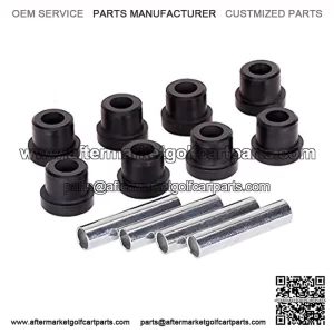Golf Cart Rear Leaf Spring Bushing Kit for TXT/Medalist 1994-up Gas/Electric, Club Car DS 1992-up, 8 Bushings 4 Metal Spacers