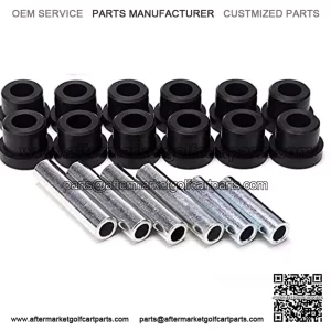 Rear Leaf Spring & Shackle Bushing Sleeve Kit for Club Car Precedent 2004-up Golf Cart, OEM# 102506401 102506601 102506301