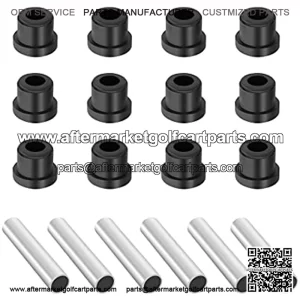 Golf Cart Bushing and Sleeve Kits, Rear Leaf Spring Bushing & Sleeves Kits for TXT 1994-UP and Club Car DS Models Gas & Electric 1981 + UP, 6 Sleeves and 12 bushings. 1012303 1015583