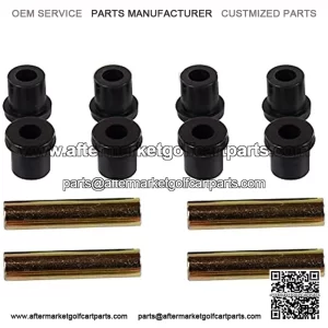 Club Car Precedent Golf Cart Rear 4X Leaf Spring and 8X Bushing Kit for 2004-Up Models, Replaces OEM Sleeve Part No#: 1025064-01 and Bushing Part No#: 1025066-01.