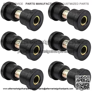 TXT Golf Cart Rear 6X Leaf Spring and 12X Bushing Kit Made Of Premium Quality Long Lasting Rubber For 1996-Up. Replaces OEM Sleeve Part No#: 70289G02 and Bushing Part No#: 70291G0.