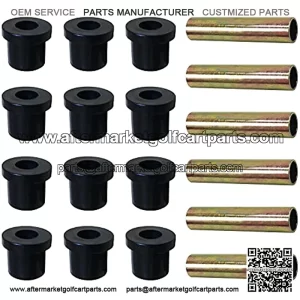 Bushings Sleeves kit New 70291G0 70289G02 70291-G01 70289-G02 Compatible with TXT Gas and Electric Golf Cart 1994-up Rear Leaf Springs Shackles Rear Suspension
