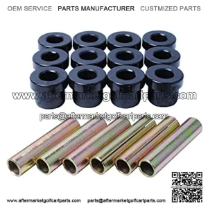 Golf Cart Leaf Spring Bushing for Compatible with TXT, Medalist (94+) Gas, Electric Replacement 70291-G01, 70289-G02, 12-006 (12pc Bushings, 6pc Sleeves)