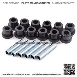 Spring Bushing Kit for Club Car DS Golf Cart G&E 1981-up and TXT 1994-up,Front & Rear/Shackle,1012303 1015583