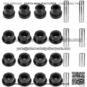 Golf Cart Front Lower Leaf Spring + Front Upper Suspension Bushing & Sleeve Kit for Club Car DS 1992 Up Gas & Electric