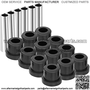 EZGo TXT Golf Cart Rear Leaf Spring Bushing Kit, 6 Sleeves and 12 Bushings for TXT Medalist 1994-Up Gas/Electric Golf Buggy Models, OEM Part No.#: 70289G02, 70291G01
