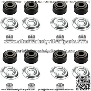 Golf Cart Shock Bushing Kit Fits Club Car 1982&Up DS and Precedent and EZGO 1989&Up TXT Marathon Golf Cart, 4 Shock Bushing Kit for Front and Rear Shocks, Set of 4, Replaces OEM# 1011415