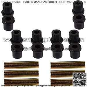 EZGO TXT/Club Car DS Golf Cart Front & Rear Leaf Spring Bushing Kit Replaces OEM 70289-G02 70291-G01 & 1012303 1015583