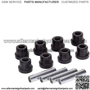 Golf Cart Rear Spring Bushing Kit for Club Car DS 1992-up, EZGO TXT & Medalist 1994-up, 8 Bushings 4 Metal Spacers