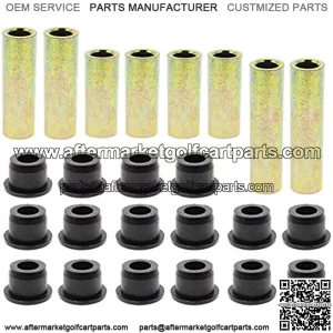 Front Lower Spring + Front Upper A Arm Suspension for Club Car DS Bushing Kits by Carbhub, Replace Urethane Bushings 1016346, Inner Bronze Sleeve 1016349, Outer Bronze Sleeves 1016350