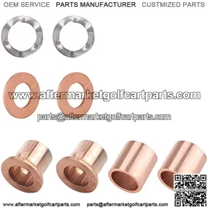 Golf Cart Upper/Lower Spindle Bronze Bushing King Pin Bushing Fits Club Car DS 1981 Up,Replace OEM 8067, 7048, 1010150, 101638