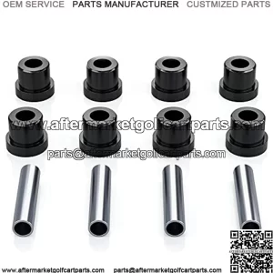 Golf Cart Rear Leaf Spring Bushings & Sleeves Kit for EZGO TXT/Medalist (94+) Gas/Electric, Club Car DS 1992-up, Include 8 Bushings 4 Metal Spacers