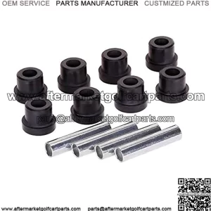 Golf Cart Rear Spring Bushing Kit for Club Car DS 1992-up, EZGO TXT & Medalist 1994-up, 8 Bushings 4 Metal Spacers