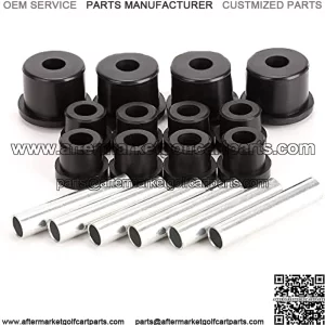 Golf Cart Rear Spring Bushing Kit for EZGO RXV 2008-up Electric and Gas, Includes 4 Large Bushings 620160, 8 Small Bushings 624030, 6 Steel Spacers 620161