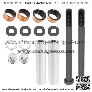 For EZGO TXT/PDS Golf Cart Spindle King Pin Tube Bushings Bolts Washers Kit G&E