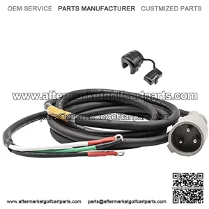 48V Charger Plug DC Cord Plug, Fits 1995+ Club Car DS Precedent Golf Carts 101828901,130in