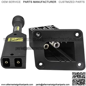 EZGO TXT Medalist 36V PowerWise Charger Receptacle and W/Handle Plug Fits Electric 1996 UP Golf Cart 73345-G01&73063-G01