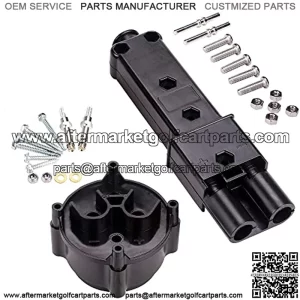 Golf Cart Charger Plug Kit,Yamaha DC Receptacle Charger Plug for Yamaha 48 Volt Modes G19/G22, JR1-H235A-00+JR1-H6181-02-00