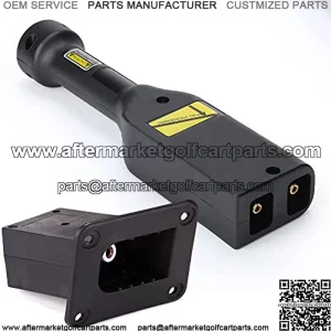 Golf Cart 36V PowerWise Charger Receptacle and W/Handle Plug,Charger Socket and Handle Plug for EZGO TXT Medalist Golf Carts 1996 & Up 73345-G0173063-G01