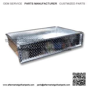 Aluminum Diamond Plate Cargo Box Golf Cart - Choose Model Specific Bracket