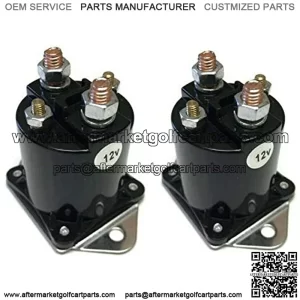 Vital All-Terrain (2) 12V Solenoid Switch 1013609 for 1984-Up Club Car DS, Precedent Gas Golf Cart