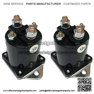 (2) 12V Solenoid Switch 1013609 for 1984-Up Club Car DS, Precedent Gas Golf Cart