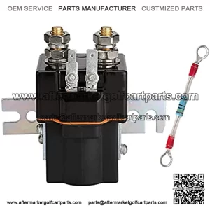 Club Car Golf cart Solenoid,48V, 4 Terminal Solenoid Coil Fits on Club Car DS Precedent Electric carts |SW80-2028P 101908701,