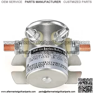 EZGO Solenoid,EZGO TXT 1980-2010 Electric Golf Cart 36 Volt 4 Terminal #70 Series Solenoid Relay,Replace OEM 27855G01, 11761G1, 27855G02, 31680G1, 3016